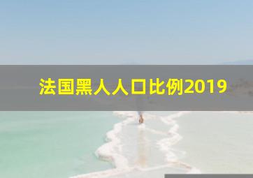 法国黑人人口比例2019