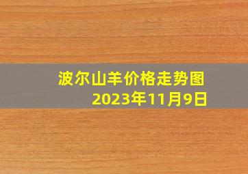 波尔山羊价格走势图2023年11月9日