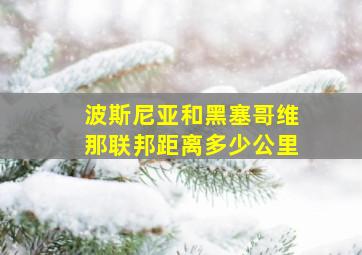 波斯尼亚和黑塞哥维那联邦距离多少公里