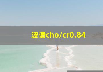 波谱cho/cr0.84