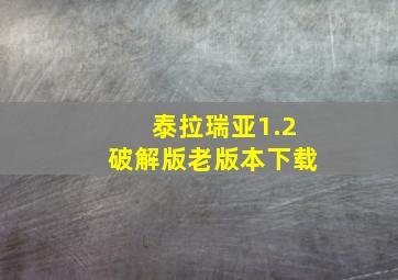 泰拉瑞亚1.2破解版老版本下载