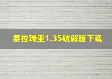 泰拉瑞亚1.35破解版下载