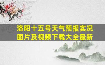 洛阳十五号天气预报实况图片及视频下载大全最新