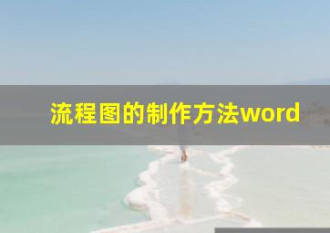 流程图的制作方法word