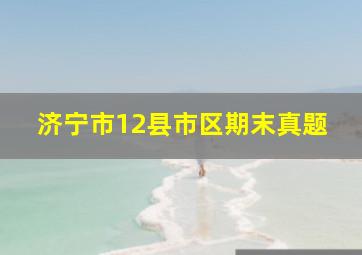 济宁市12县市区期末真题