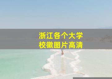 浙江各个大学校徽图片高清