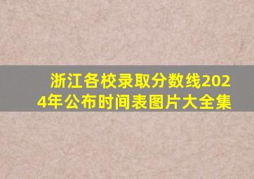 浙江各校录取分数线2024年公布时间表图片大全集