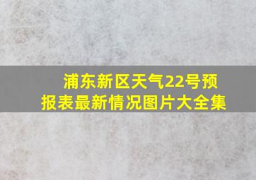 浦东新区天气22号预报表最新情况图片大全集