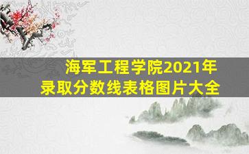 海军工程学院2021年录取分数线表格图片大全