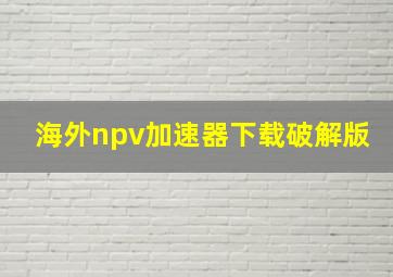 海外npv加速器下载破解版