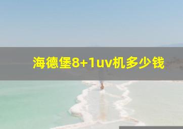 海德堡8+1uv机多少钱