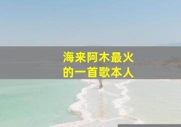 海来阿木最火的一首歌本人