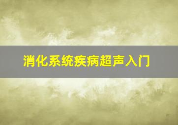 消化系统疾病超声入门