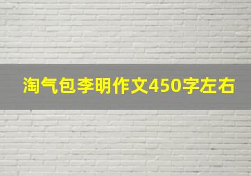 淘气包李明作文450字左右