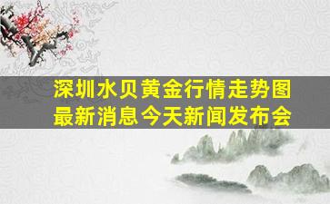 深圳水贝黄金行情走势图最新消息今天新闻发布会