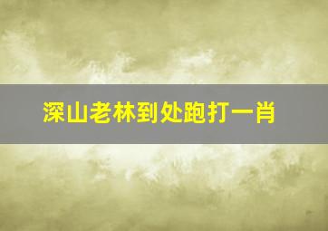 深山老林到处跑打一肖