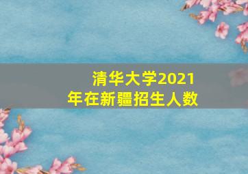 清华大学2021年在新疆招生人数