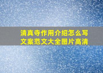 清真寺作用介绍怎么写文案范文大全图片高清