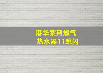 港华紫荆燃气热水器11跳闪