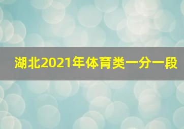 湖北2021年体育类一分一段