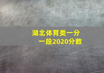 湖北体育类一分一段2020分数