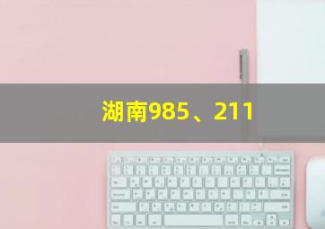 湖南985、211