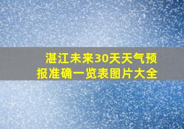 湛江未来30天天气预报准确一览表图片大全