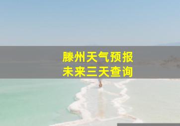 滕州天气预报未来三天查询