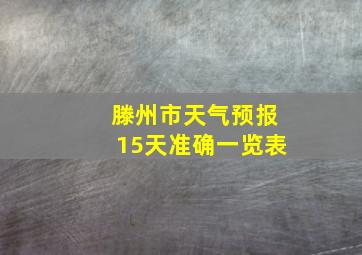 滕州市天气预报15天准确一览表