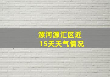 漯河源汇区近15天天气情况