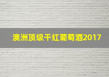 澳洲顶级干红葡萄酒2017