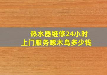 热水器维修24小时上门服务啄木鸟多少钱