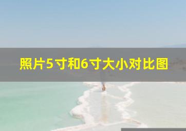 照片5寸和6寸大小对比图