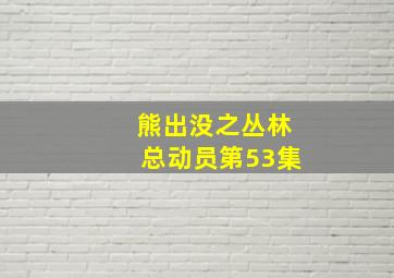 熊出没之丛林总动员第53集