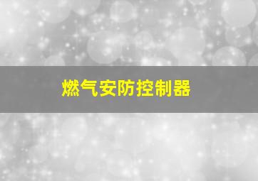 燃气安防控制器