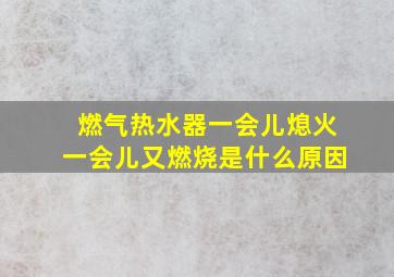 燃气热水器一会儿熄火一会儿又燃烧是什么原因