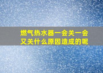 燃气热水器一会关一会又关什么原因造成的呢