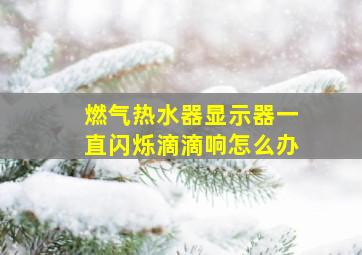 燃气热水器显示器一直闪烁滴滴响怎么办