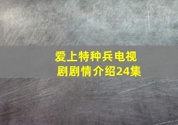 爱上特种兵电视剧剧情介绍24集