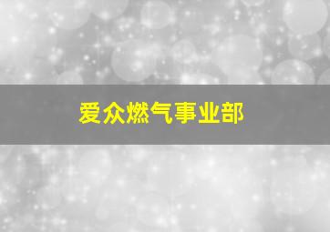 爱众燃气事业部