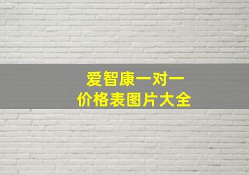 爱智康一对一价格表图片大全