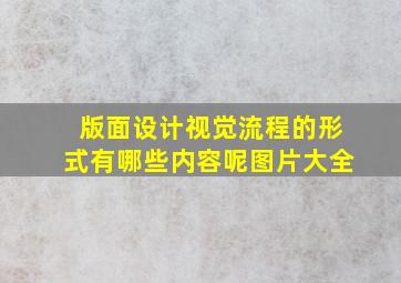 版面设计视觉流程的形式有哪些内容呢图片大全