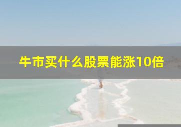 牛市买什么股票能涨10倍