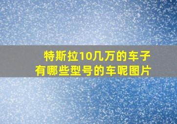 特斯拉10几万的车子有哪些型号的车呢图片