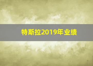 特斯拉2019年业绩