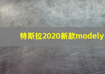 特斯拉2020新款modely