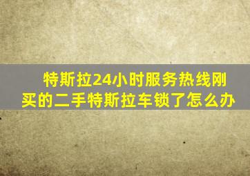 特斯拉24小时服务热线刚买的二手特斯拉车锁了怎么办