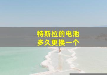 特斯拉的电池多久更换一个