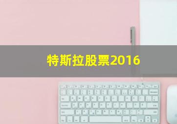 特斯拉股票2016