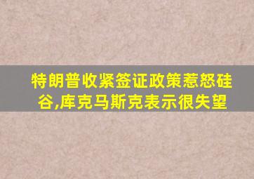 特朗普收紧签证政策惹怒硅谷,库克马斯克表示很失望